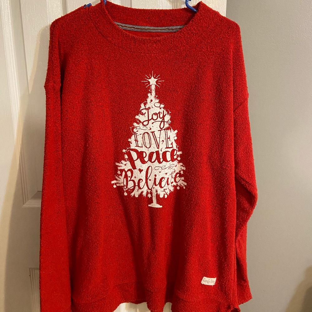 2/$20 Red Christmas Sweatshirt Size XL